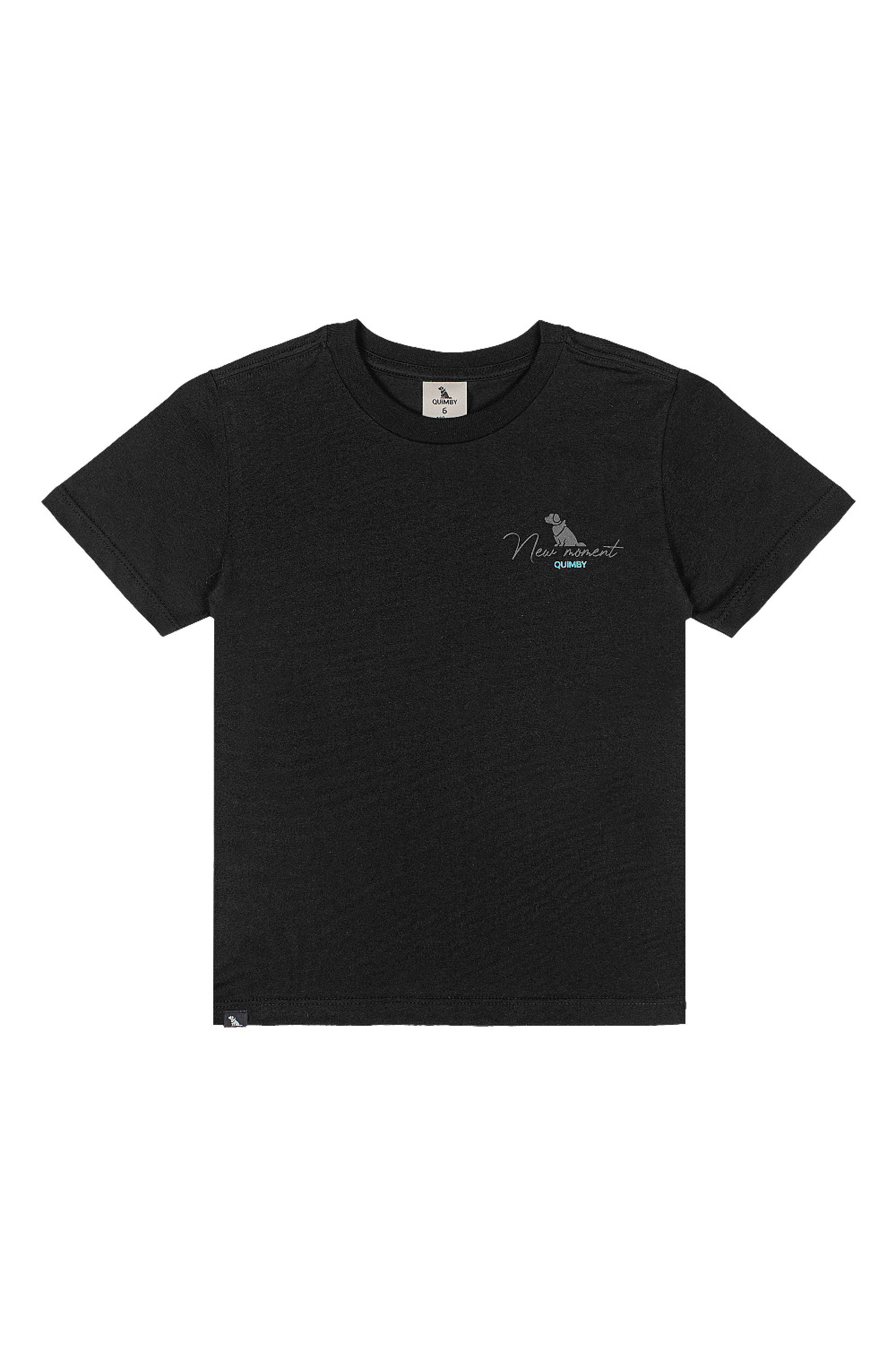 Conjunto Infantil Masculino Camiseta e Bermuda Listrada (Preto) Quimby - Imagem 15